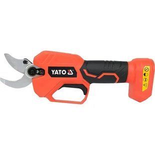 СУЧКОРІЗ АКУМУЛЯТОРНИЙ YATO LI-ION 18В, 2 АГОД, ДО ГІЛОК &Oslash;&le; 30 ММ ЗІ ШВИДКОЮ ЗАРЯДКОЮ [8] YT-828377 фото