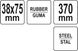 Валик прижимной резиновий YATO Ø38 X 75 мм, стальная ручка 370 мм YT-44151 фото 4