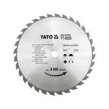 ДИСК ПИЛЬНЫЙ ПО ДЕРЕВУ YATO 400 Х 30 X 3.8 X 2.8 ММ 32 ЗУБЦА R.P.M ДО 4000 1/МИН YT-6085 фото