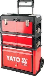 ЯЩИК-ТЕЛЕЖКА ДЛЯ ИНСТРУМЕНТЛВ НА КОЛЕСАХ YATO С 3 СЕКЦИЯМИ YT-09102 фото