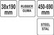 Валик притискний гумовий YATO Ø38 X 190 мм, сталева телескопічна ручка 450-690 мм YT-44152 фото 4