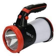 ЛІХТАР LED-ДІОДНИЙ АКУМУЛЯТОР YATO LI-ION 3.7 В, 15 ВТ, 600-1200 ЛМ, З РУЧКОЮ, ЗАРЯДНИЙ USB ПРИСТРІЙ YT-08579 фото